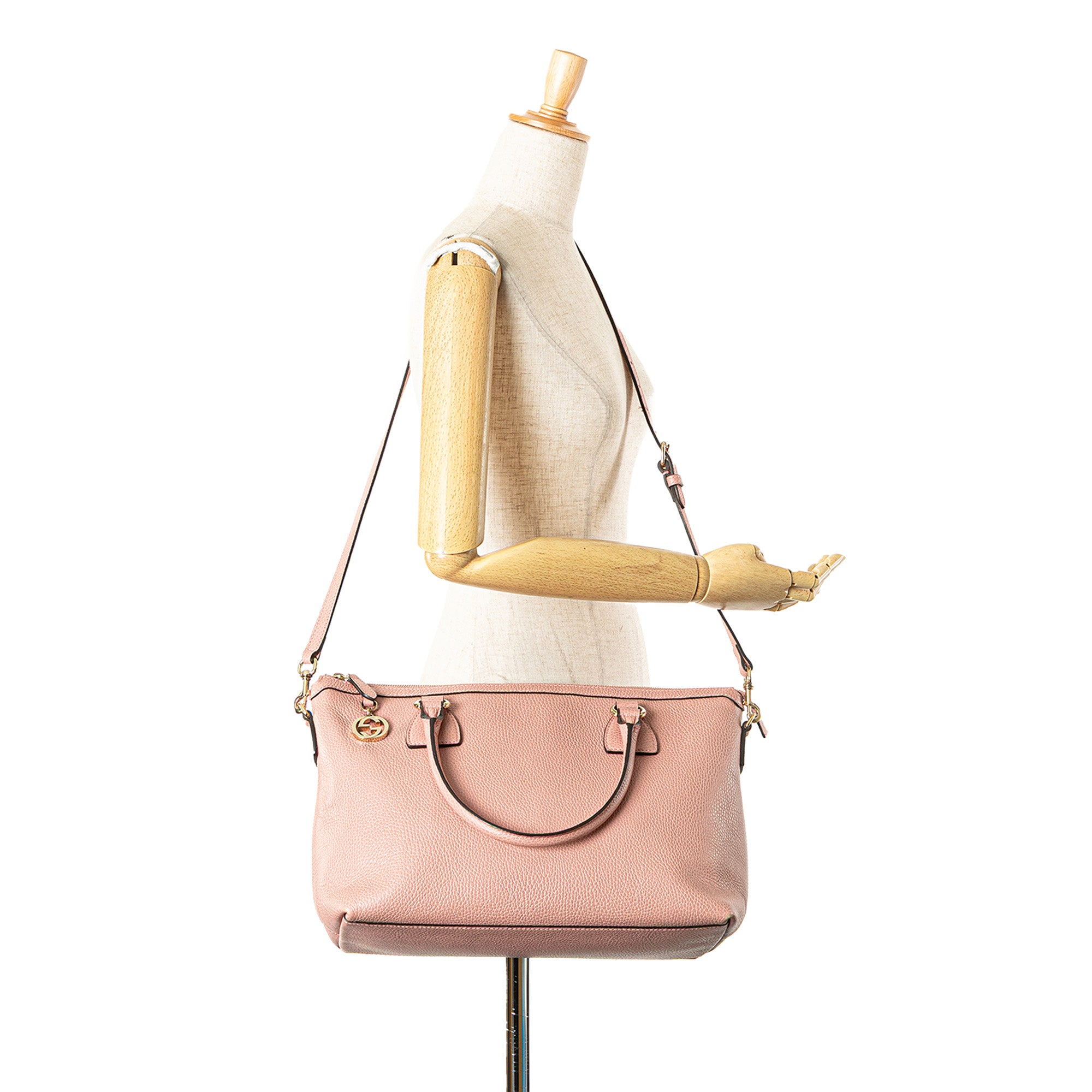 Dollar Calfskin GG Charm Satchel