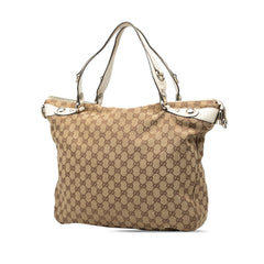 Large GG Canvas Icon Bit Satchel