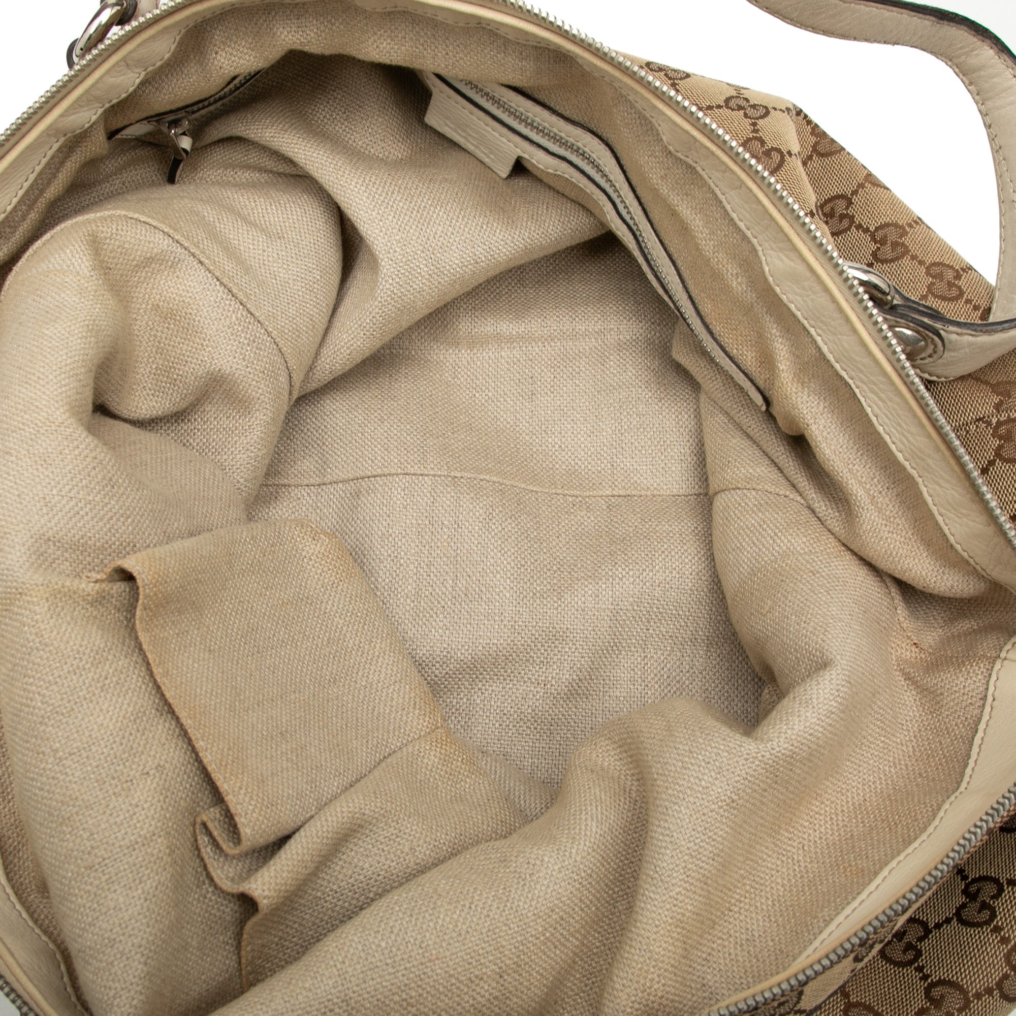 Large GG Canvas Icon Bit Satchel