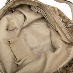 Large GG Canvas Icon Bit Satchel