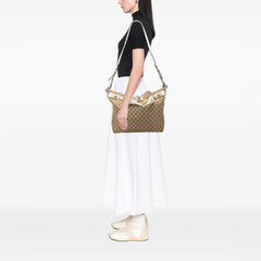 Large GG Canvas Icon Bit Satchel