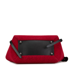 Mini Felt and Calfskin Belt Satchel