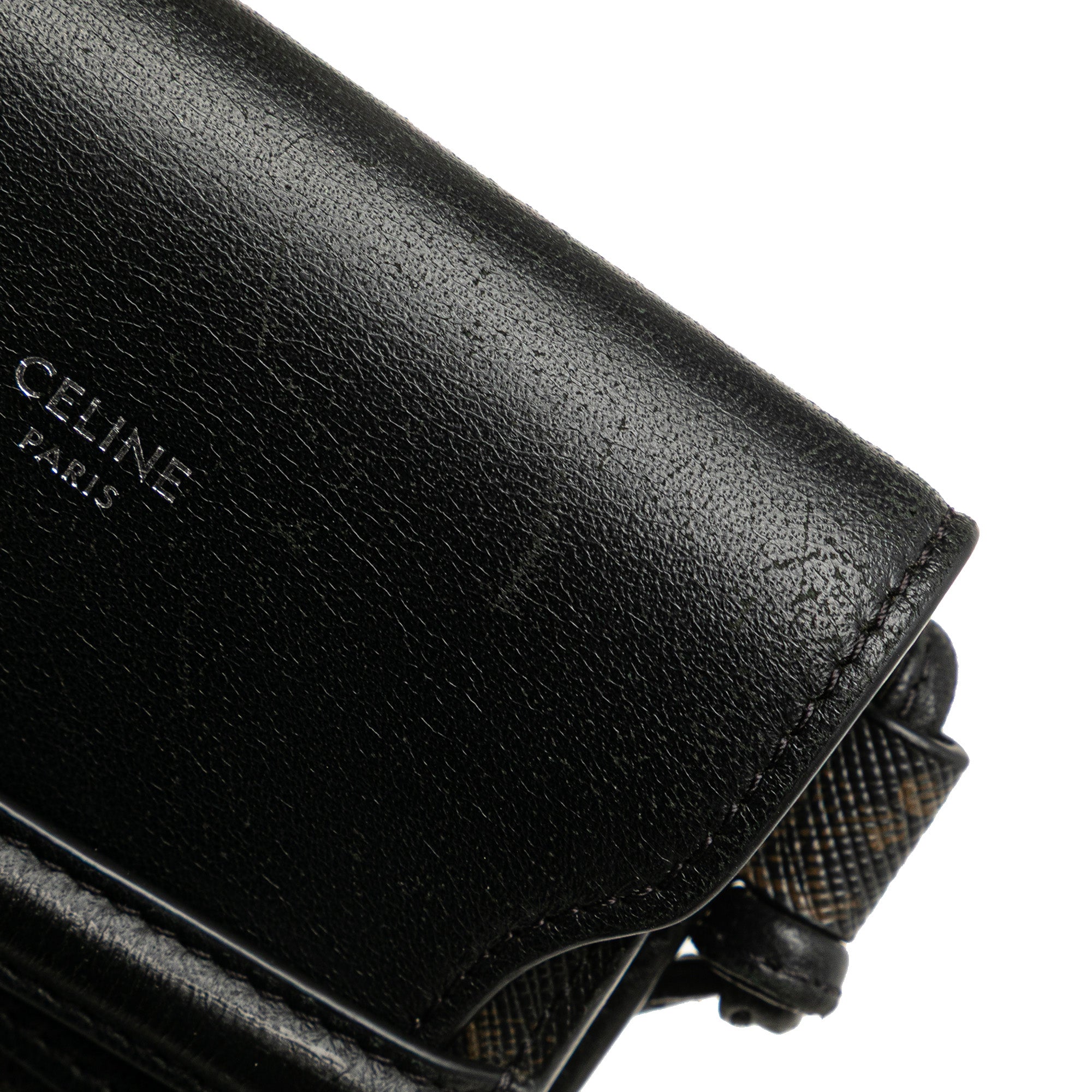 Triomphe Coated Canvas Phone Pouch Flap Crossbody
