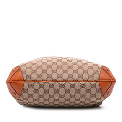 GG Canvas Nailhead Drawstring Hobo