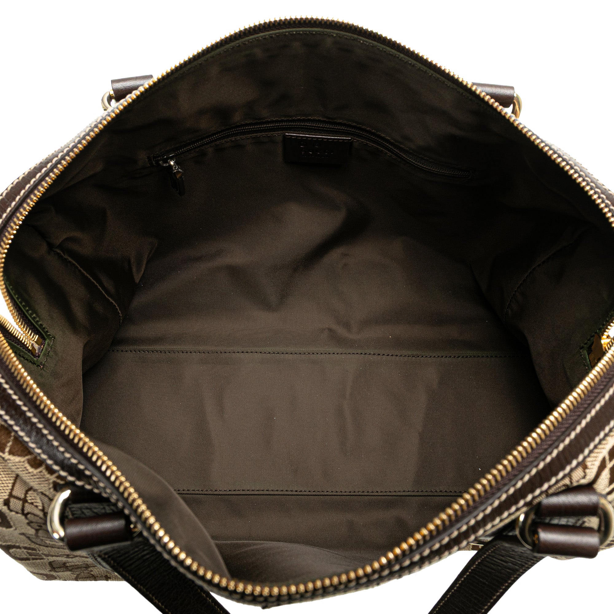 Canvas Horsebit Charmy Boston Bag