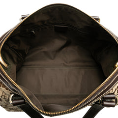 Canvas Horsebit Charmy Boston Bag