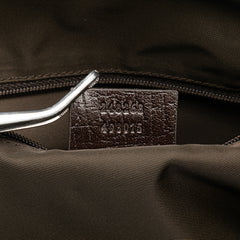 Canvas Horsebit Charmy Boston Bag