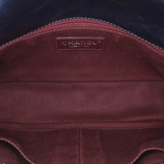 Quilted Glazed Calfskin Coco Pleats Flap