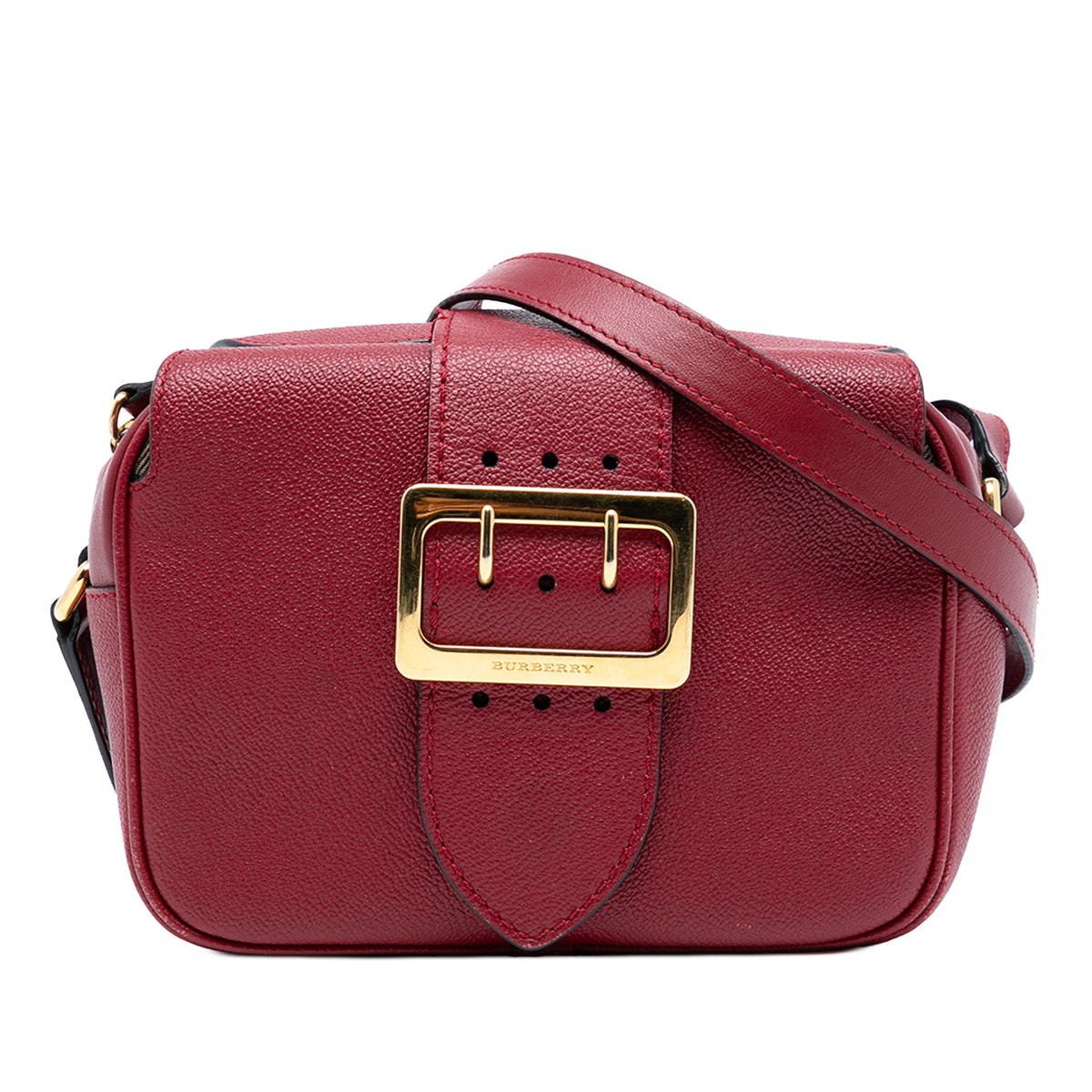 Small Soft Grained Calfskin Buckle Crossbody