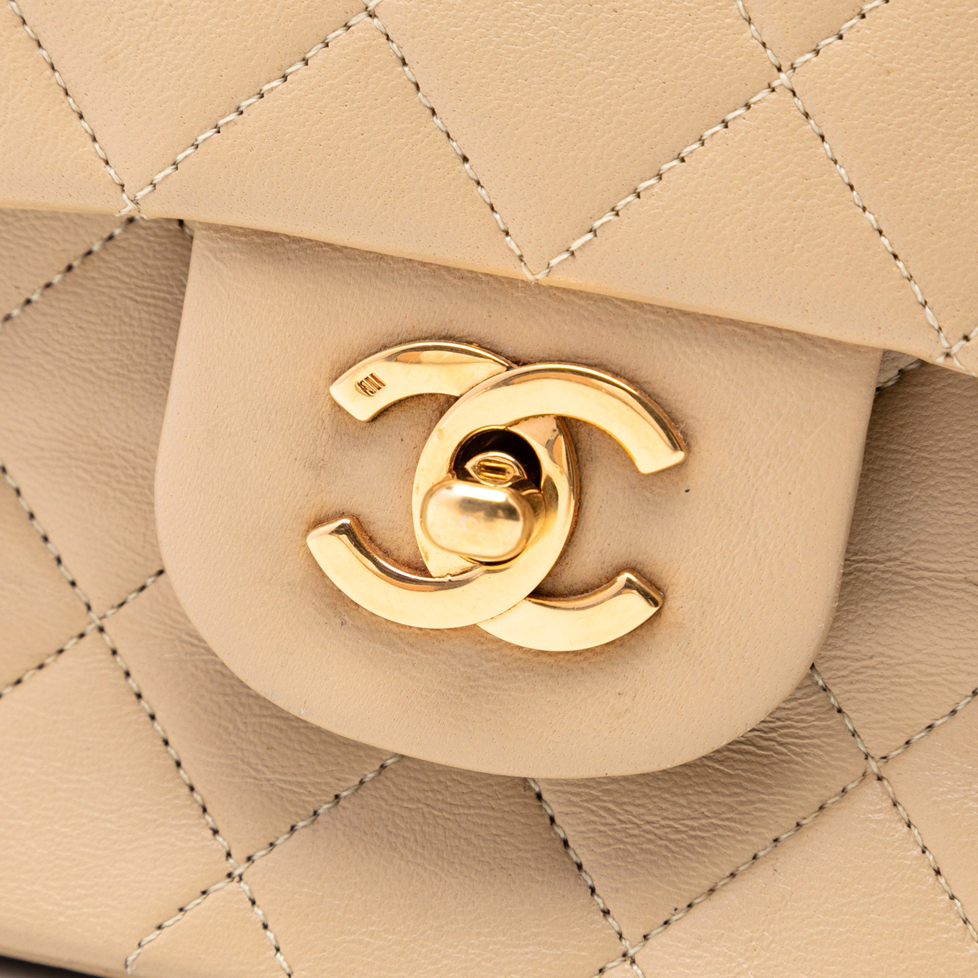 Medium Classic Lambskin Single Flap