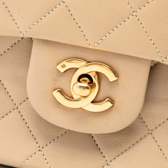 Medium Classic Lambskin Single Flap