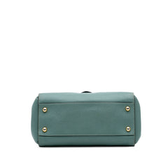 Medium Grained Calfskin Buckle Tote