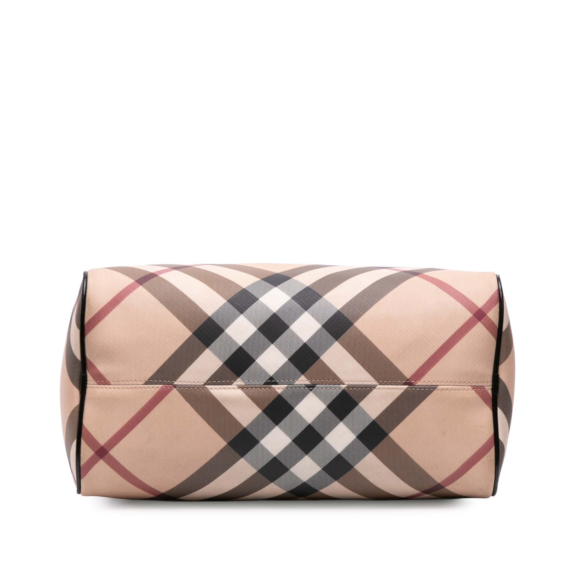 Supernova Check Coated Canvas Boston Bag