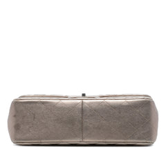Jumbo Classic Metallic Lambskin Double Flap