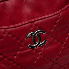 Quilted Iridescent Calfskin Relax CC Satchel