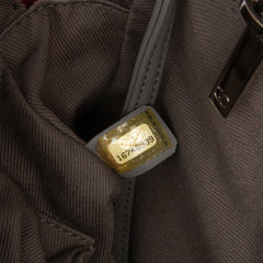 Quilted Iridescent Calfskin Relax CC Satchel