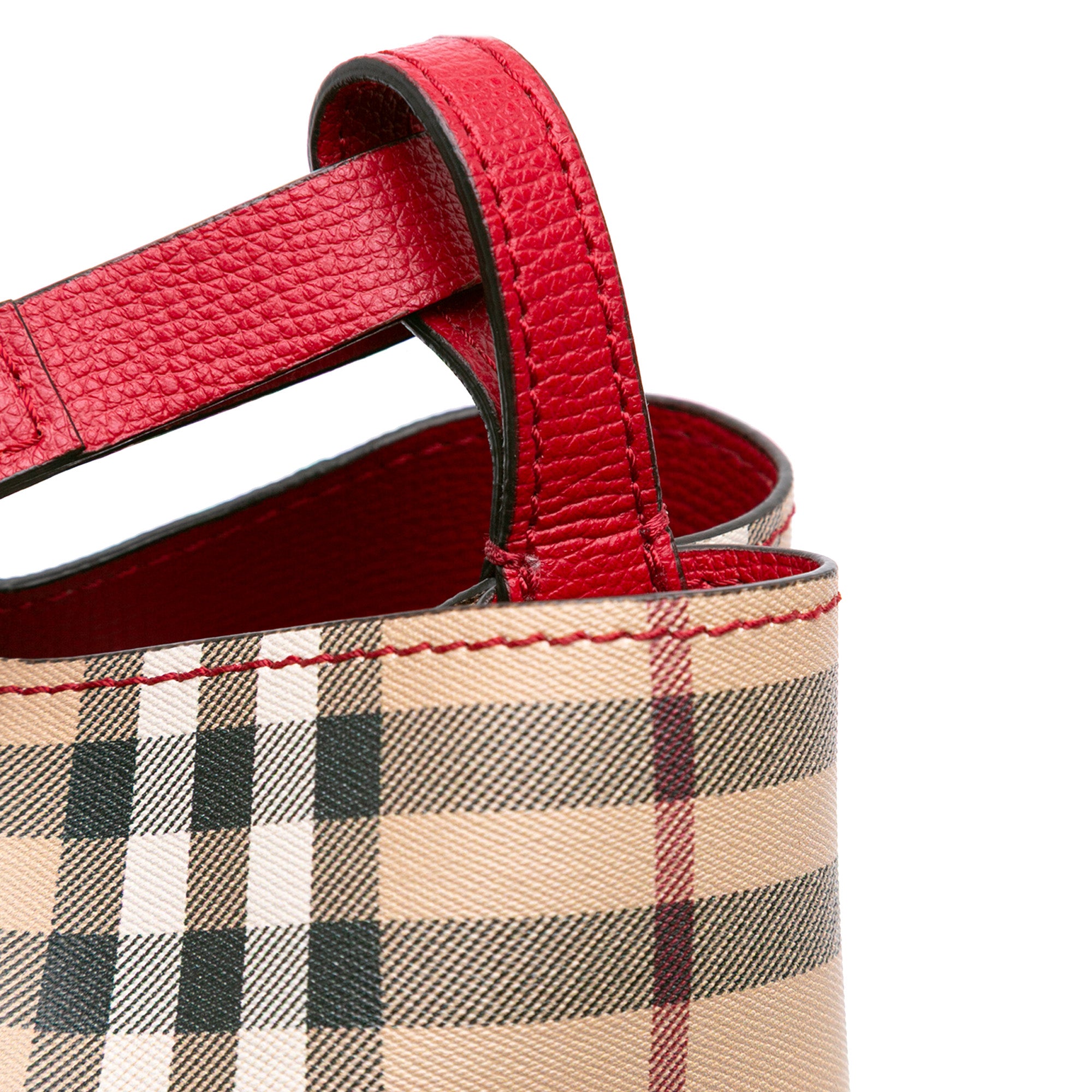 Haymarket Check Coated Canvas Lorne Bucket Bag