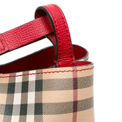 Haymarket Check Coated Canvas Lorne Bucket Bag