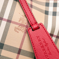 Haymarket Check Coated Canvas Lorne Bucket Bag