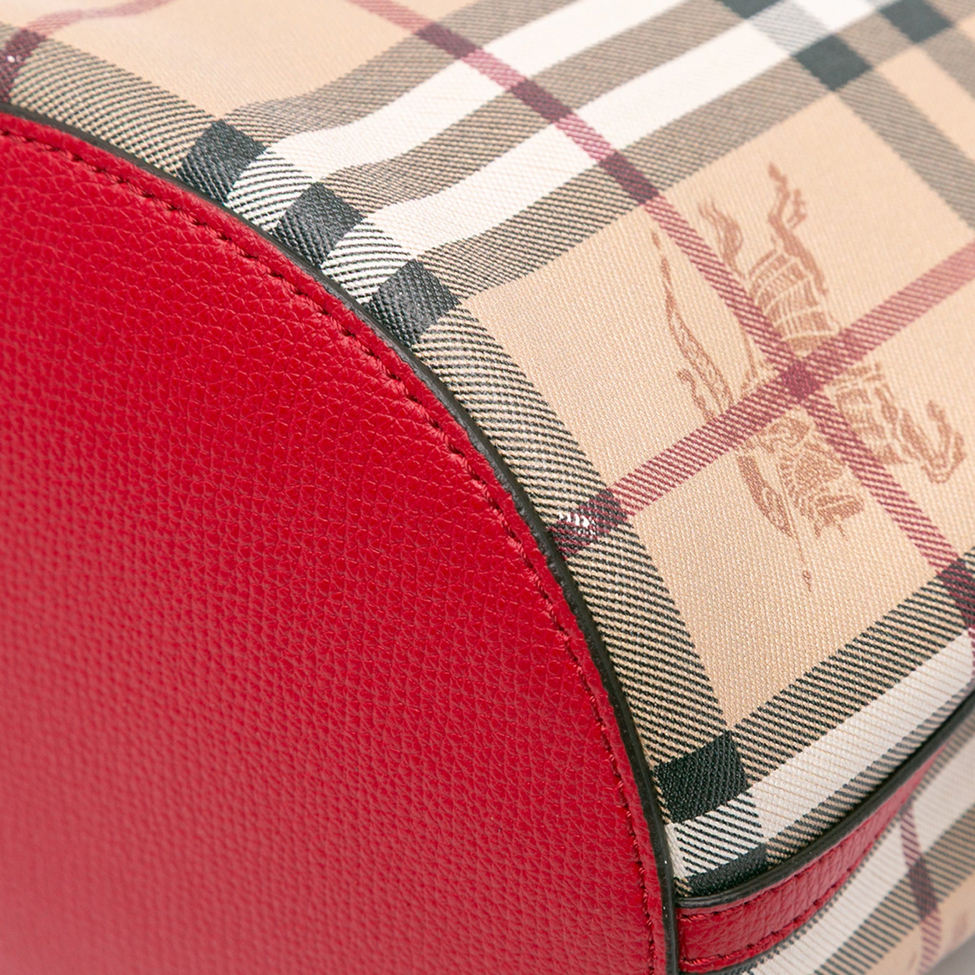 Haymarket Check Coated Canvas Lorne Bucket Bag