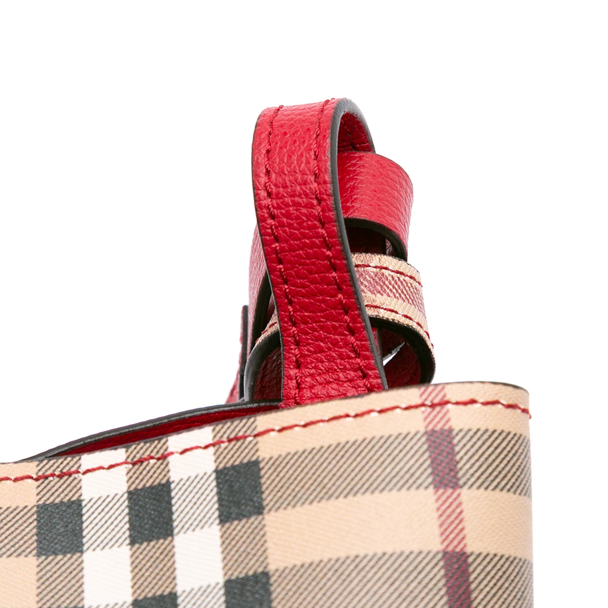 Haymarket Check Coated Canvas Lorne Bucket Bag