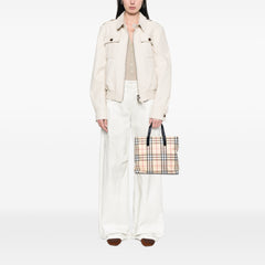 House Check Coated Canvas Tote