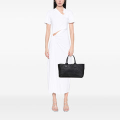 Medium Lambskin Intreccio Cabat Tote