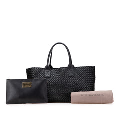 Medium Lambskin Intreccio Cabat Tote
