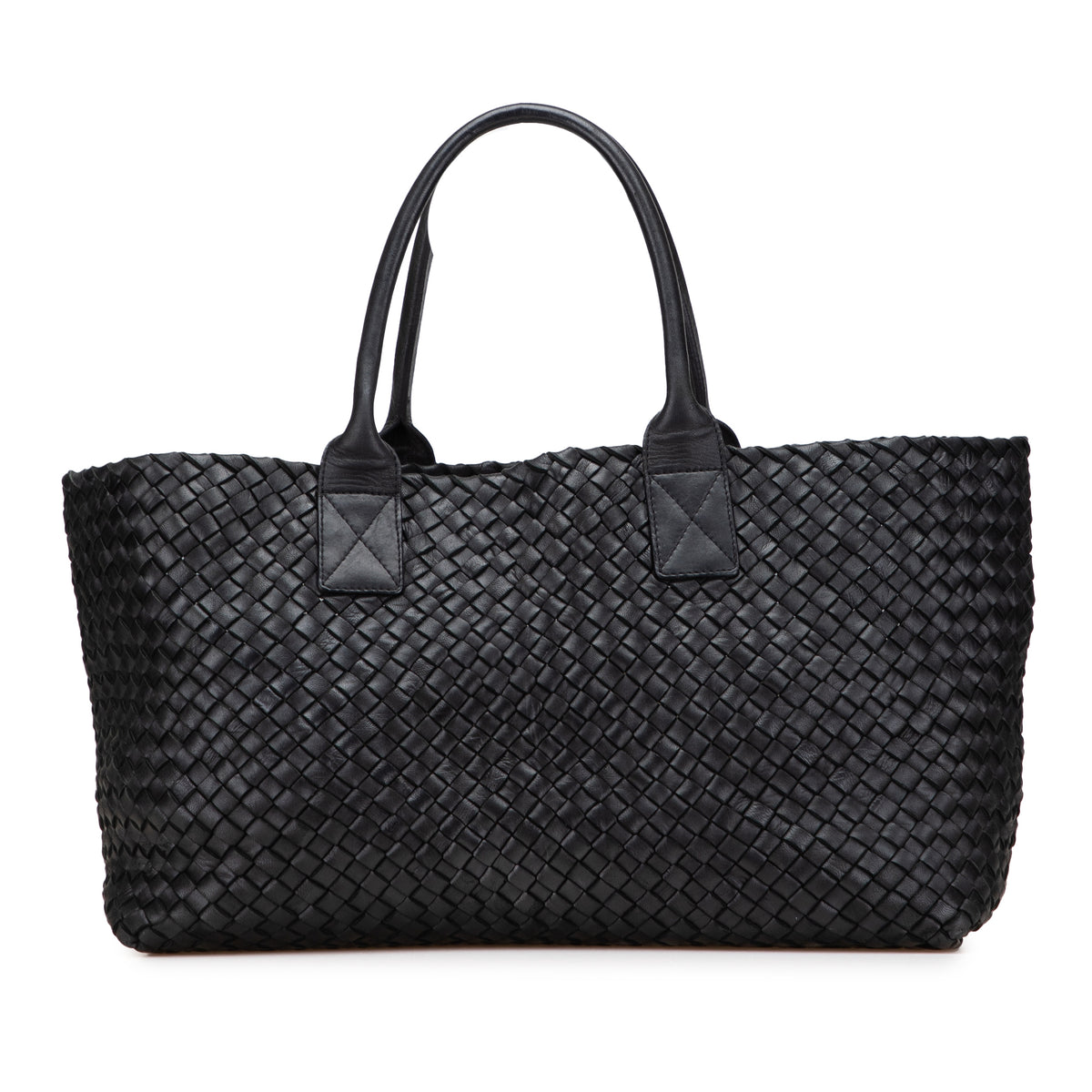 Medium Lambskin Intreccio Cabat Tote
