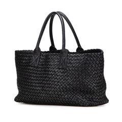 Medium Lambskin Intreccio Cabat Tote