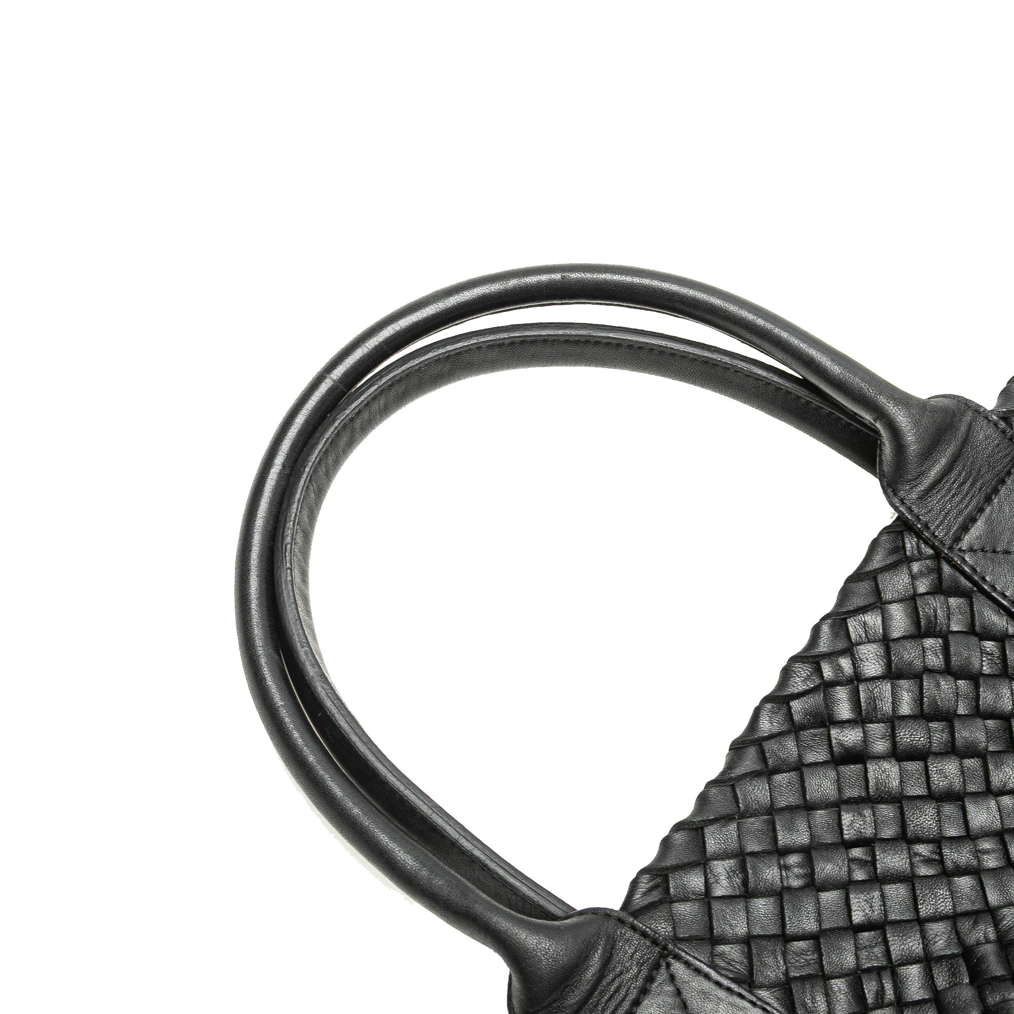 Medium Lambskin Intreccio Cabat Tote