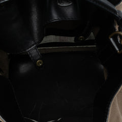 Medium Mega Check Canvas Ashby Bucket Bag