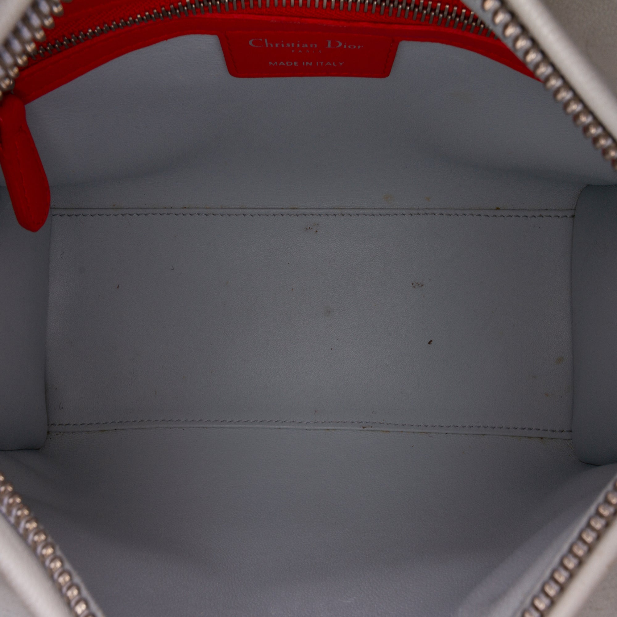 Medium Tricolor Lambskin Cannage Lady Dior