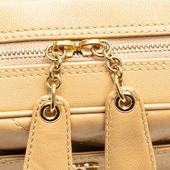 CC Chevron Quilted Lambskin Chain Shoulder Bag