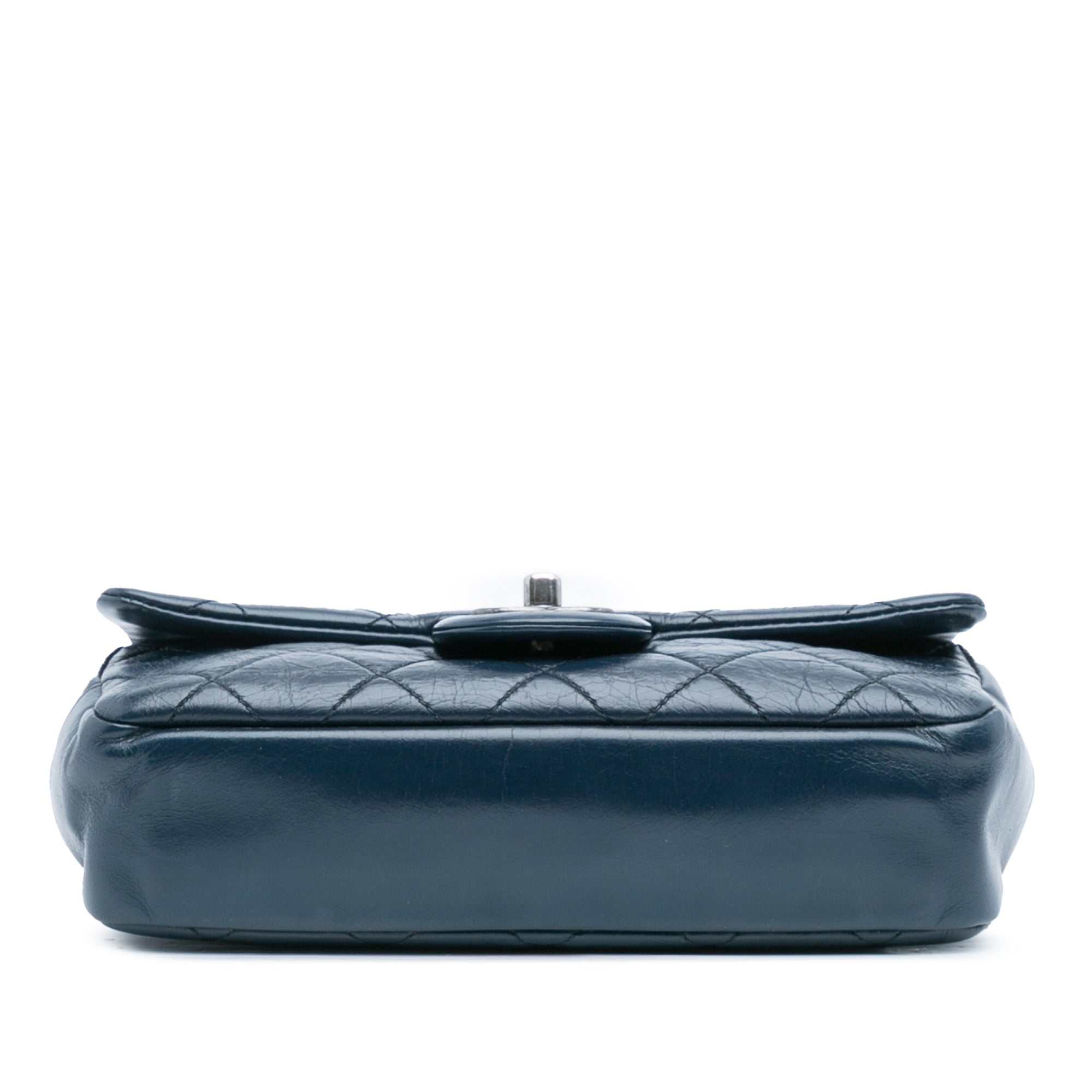 Small Glazed Calfskin Duo Color Flap