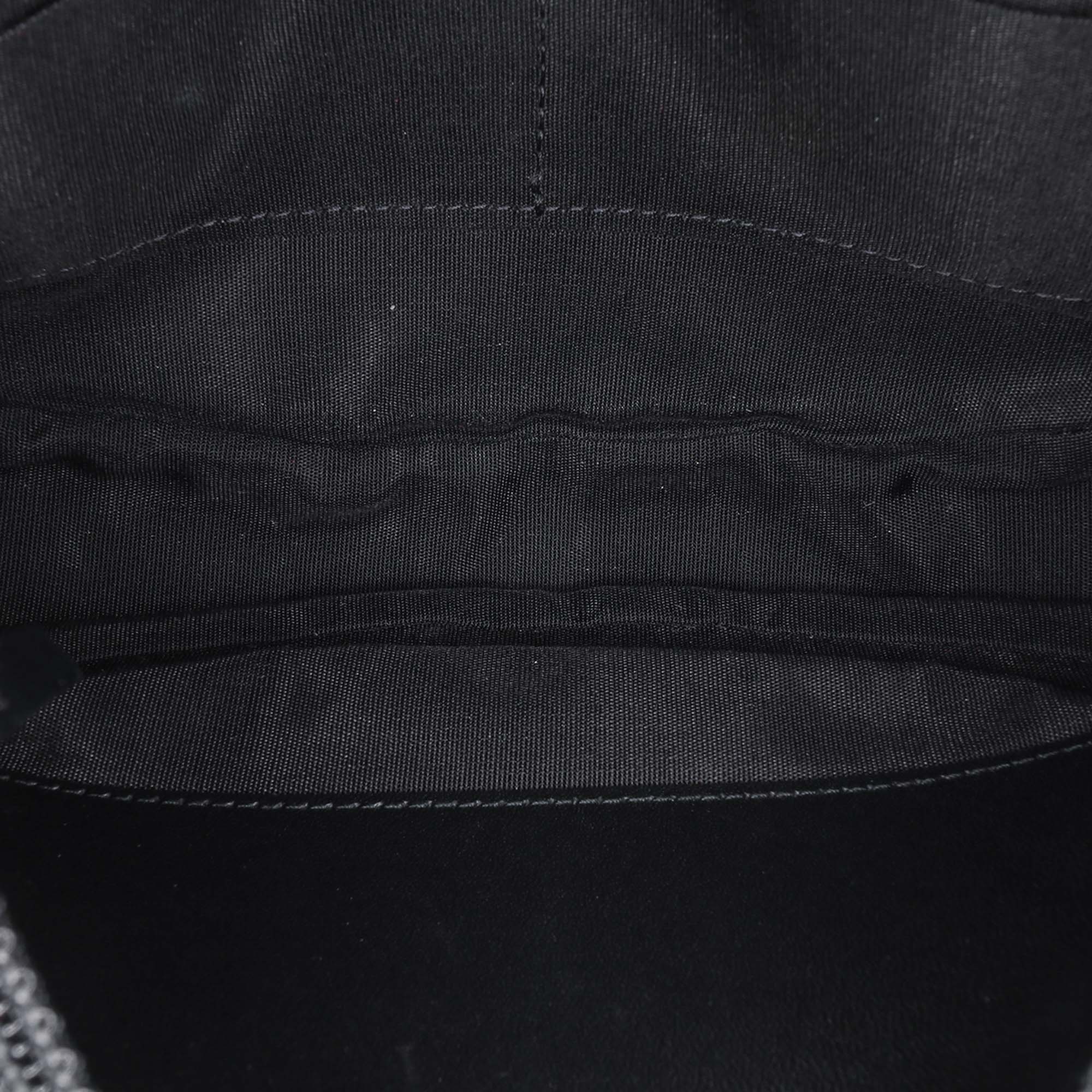 CC Velvet Half Moon Wallet on Chain