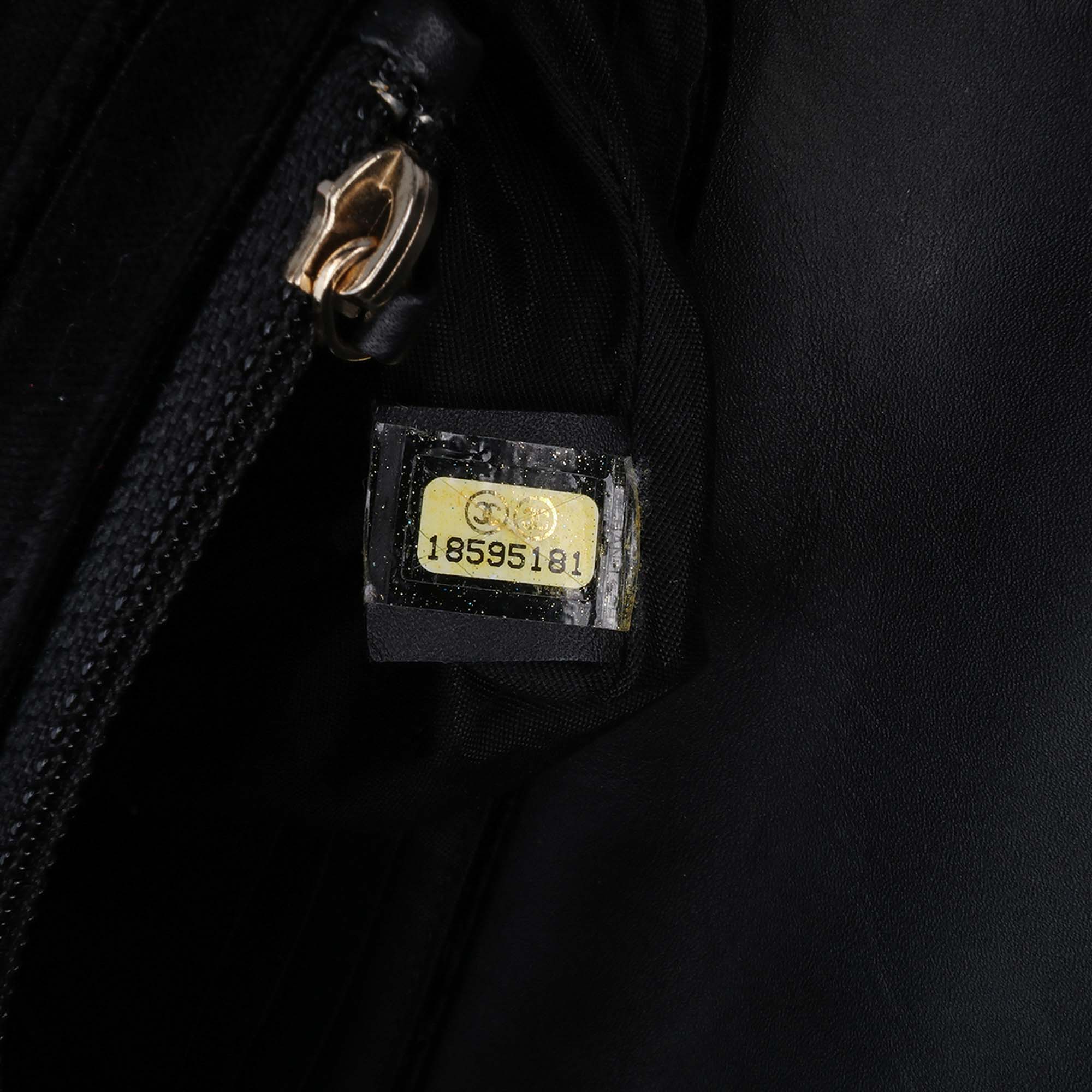 CC Velvet Half Moon Wallet on Chain