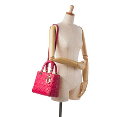 Medium Lambskin Cannage Lady Dior