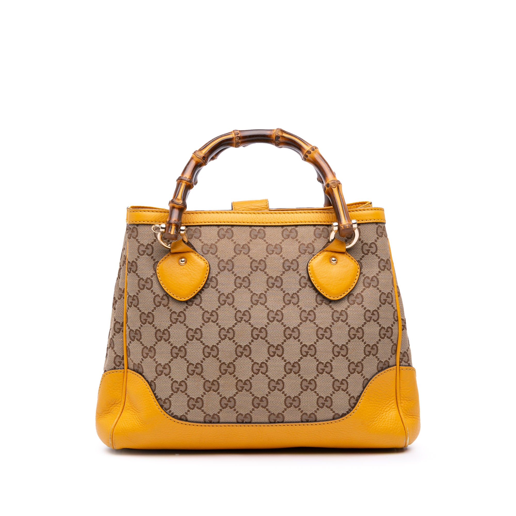Small GG Canvas Diana Bamboo Top Handle Tote