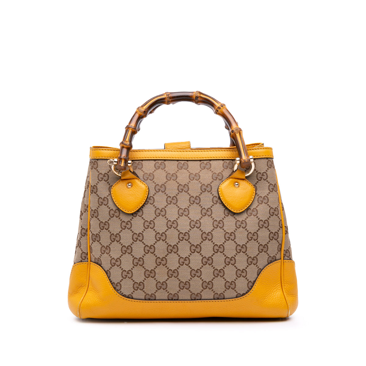 Small GG Canvas Diana Bamboo Top Handle Tote