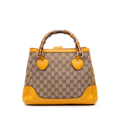 Small GG Canvas Diana Bamboo Top Handle Tote