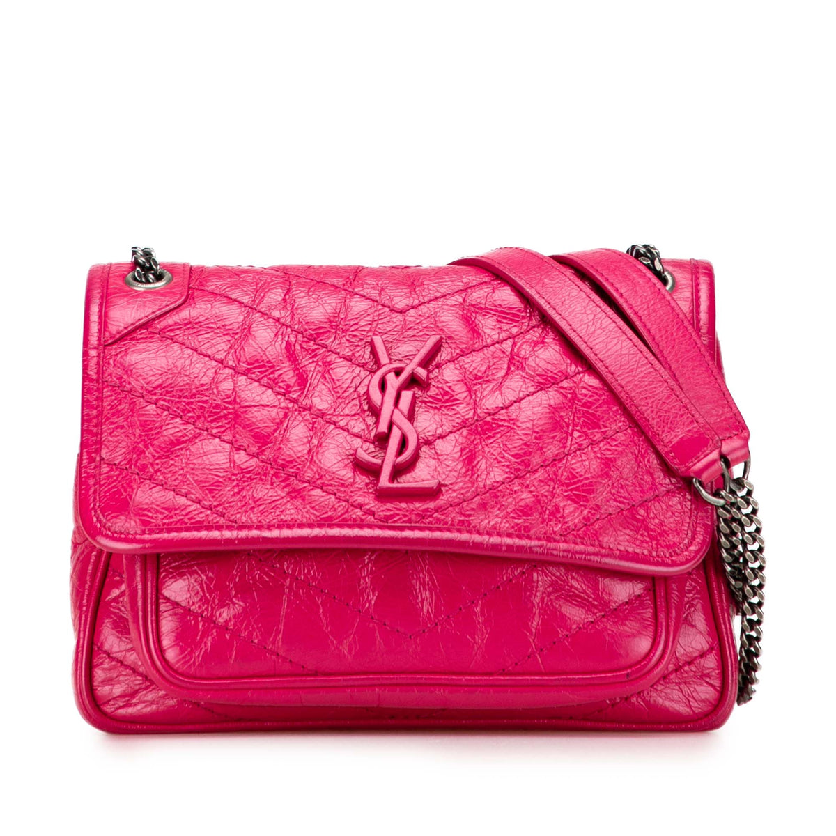 Baby Crinkled Calfskin Monogram Niki Bag