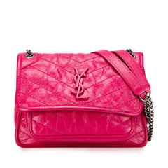 Baby Crinkled Calfskin Monogram Niki Bag