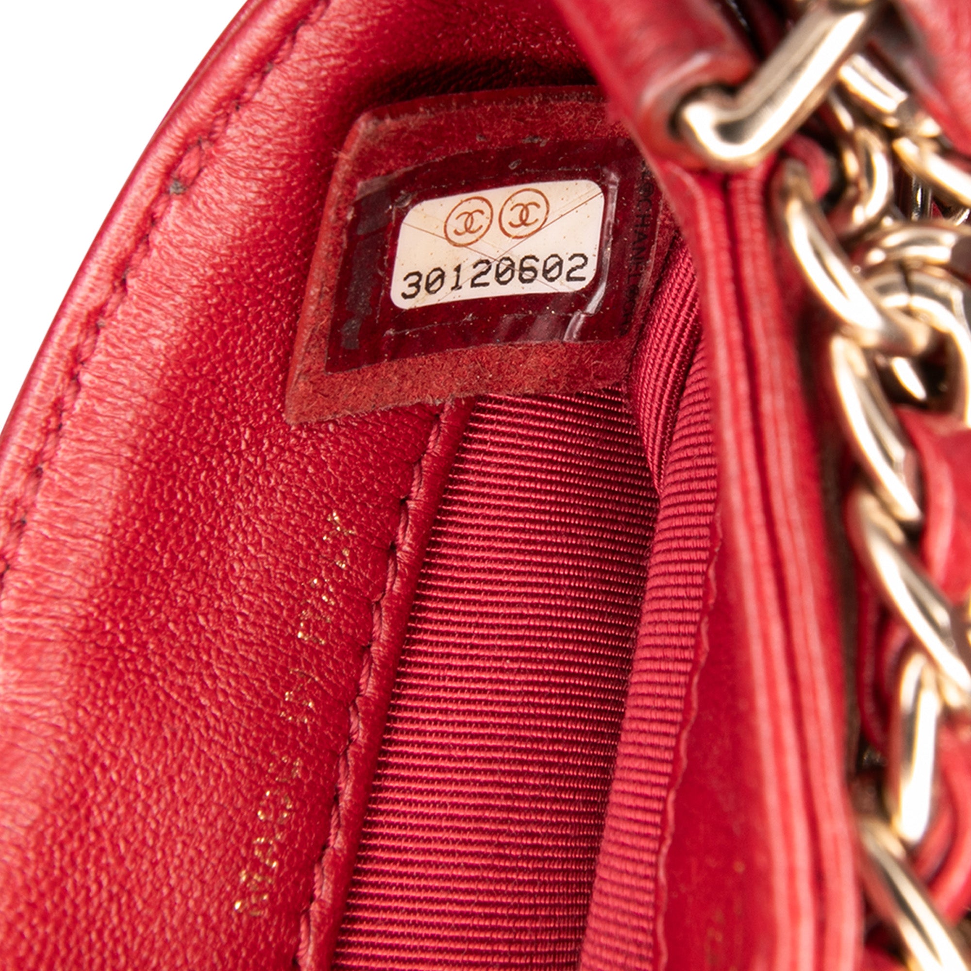Lambskin Tech Me Out Clutch With Chain