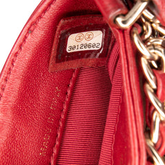 Lambskin Tech Me Out Clutch With Chain