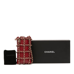 Lambskin Tech Me Out Clutch With Chain