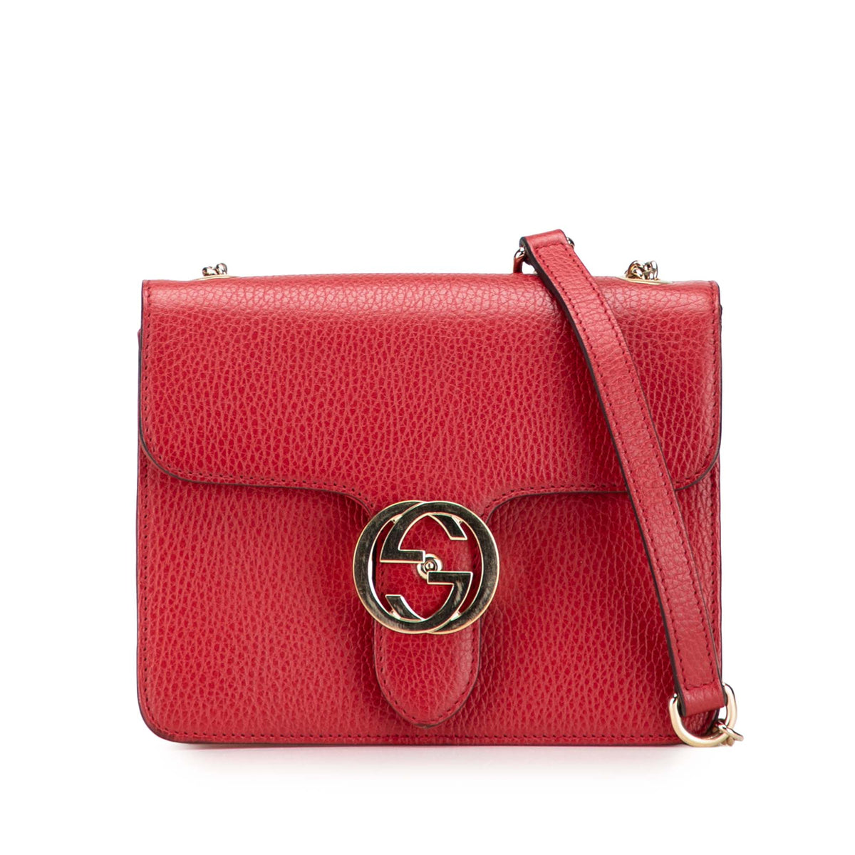 Small Dollar Calfskin Interlocking G Crossbody