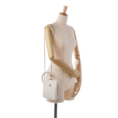 CC Lambskin Round Handle Camera Case