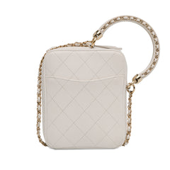 CC Lambskin Round Handle Camera Case