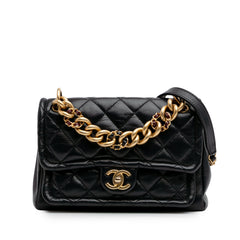 Small Quilted Lambskin Chain Link Flap